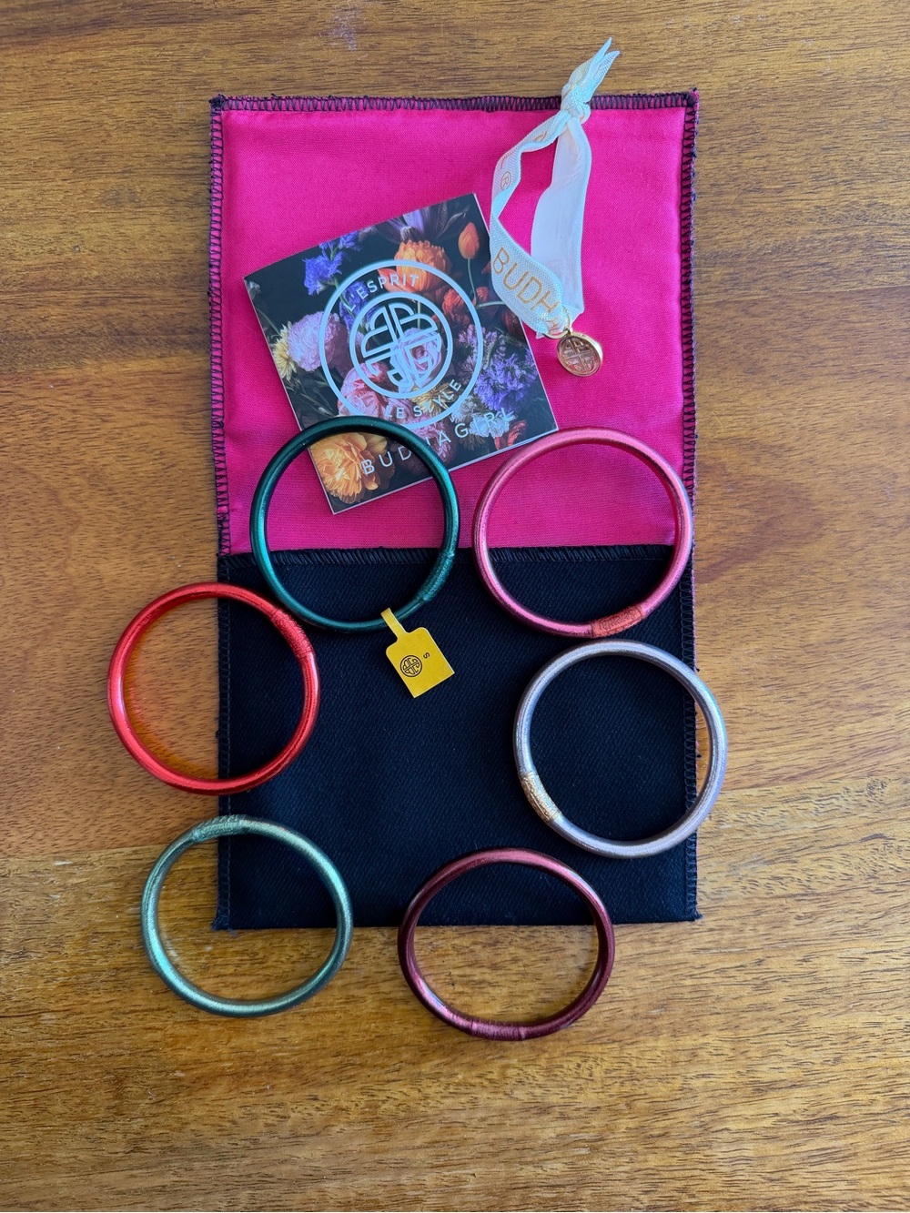 NWT BuDhaGirl Layover Stack All-Weather Bangle Set - Small - Picture 4 of 12